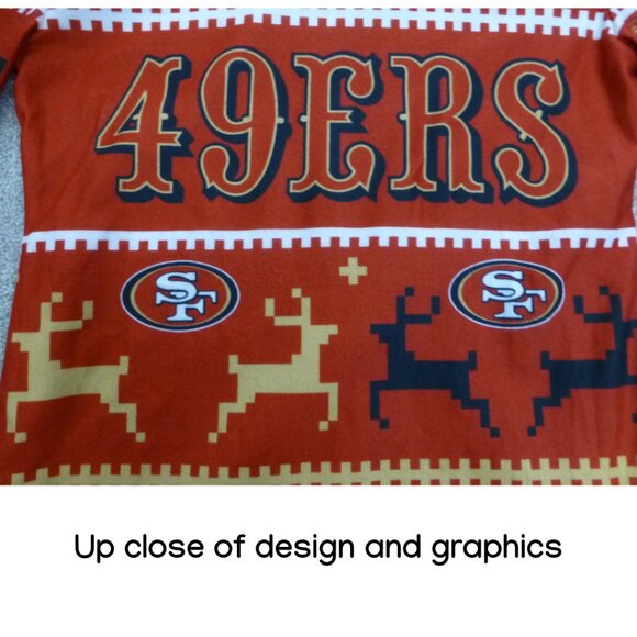 San Francisco 49ers Holiday Long Sleeve Top (Size S) - Picture 6 of 11